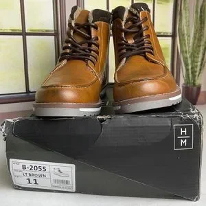 harrison myles | Shoes | Harrison Myles Lt Brown Boots W Fur  display picture 3